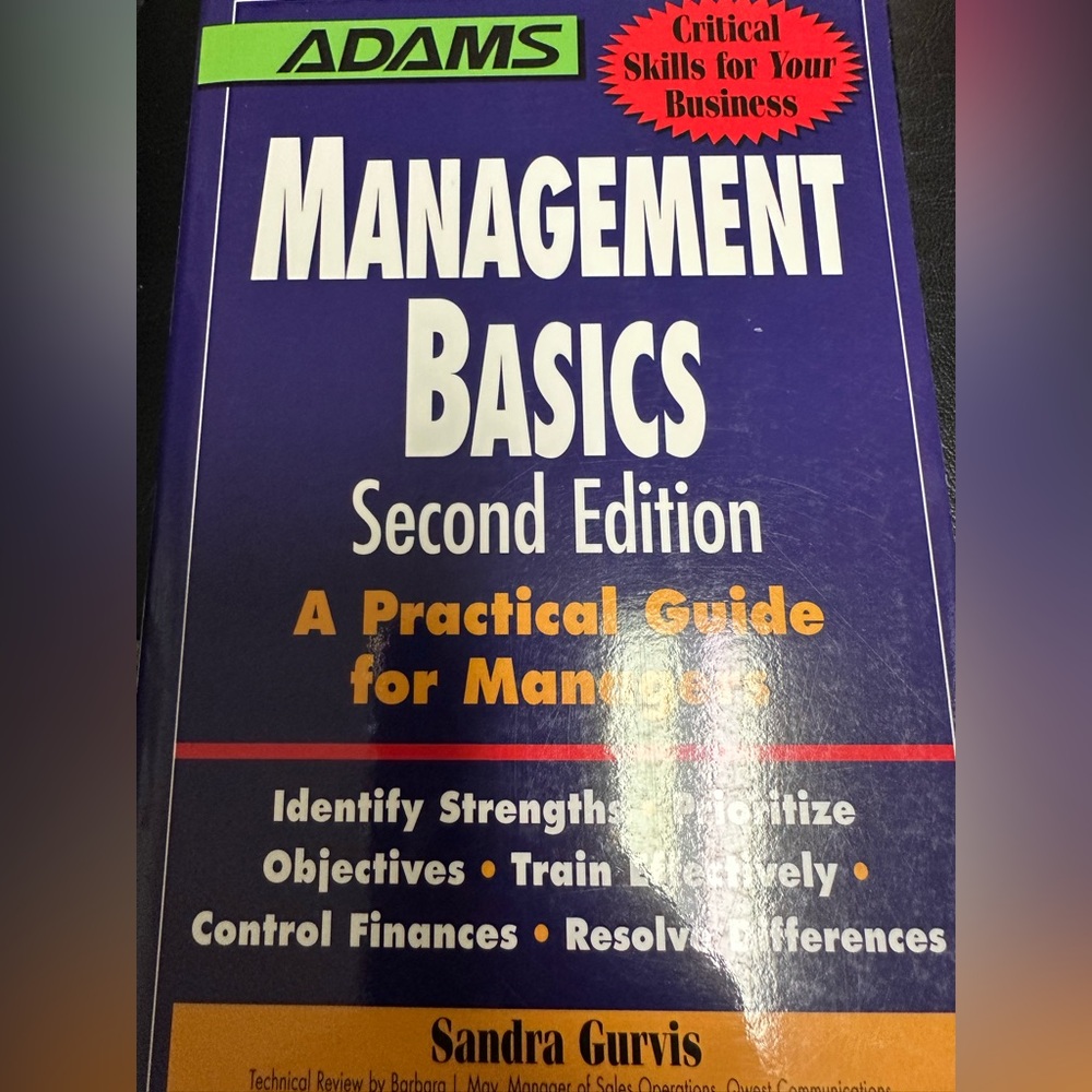 Adams Business Management Guide - Blue and Yellow